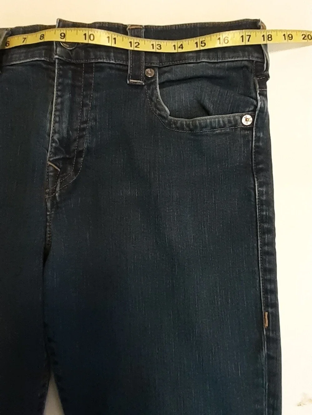 True Religion Indigo Denim Jeans. Size 34. Very Good Condition.